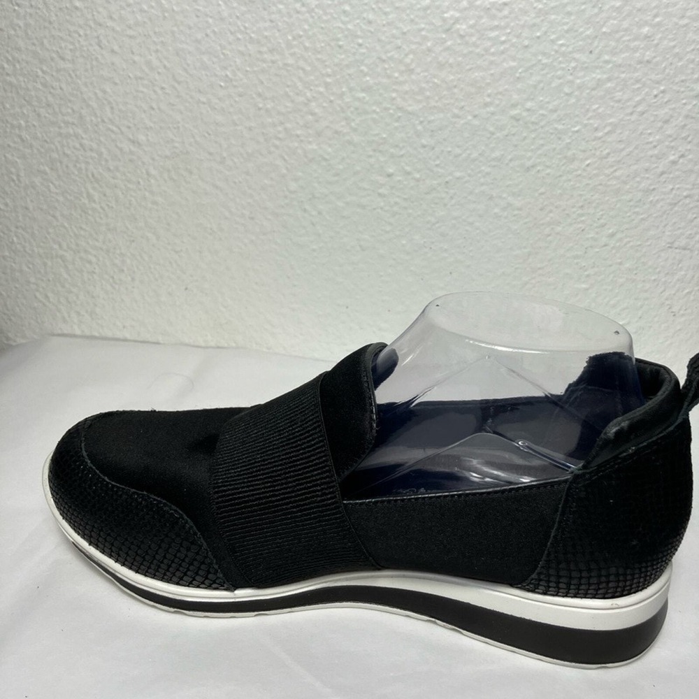 Walking Cradles Sneakers Slip On Dakota black WW wide Size 8 flats comfortable - Picture 3 of 7